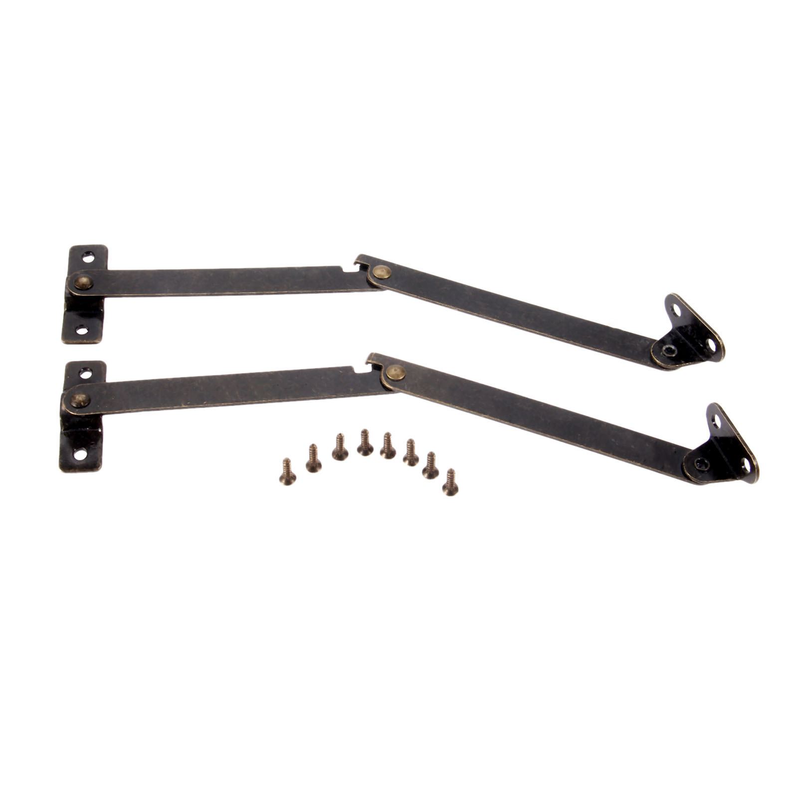 Furniture Hardware Antique - 2 adet kapak destek menteşeleri ahşap