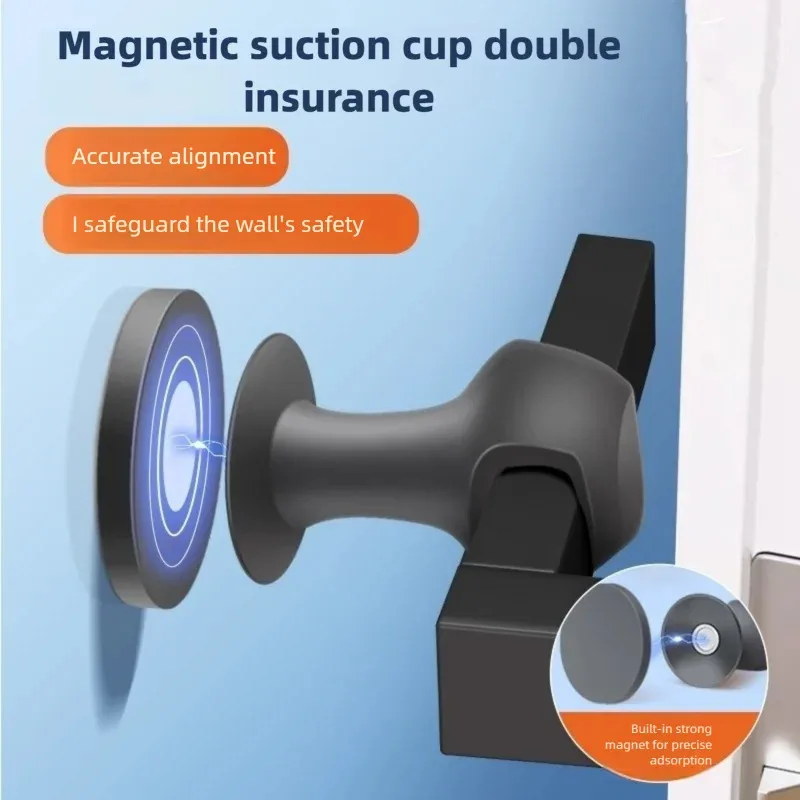 Magnetic Catch Door - Deliksiz Silikon Manyetik Kapı Durdurucu, Otel