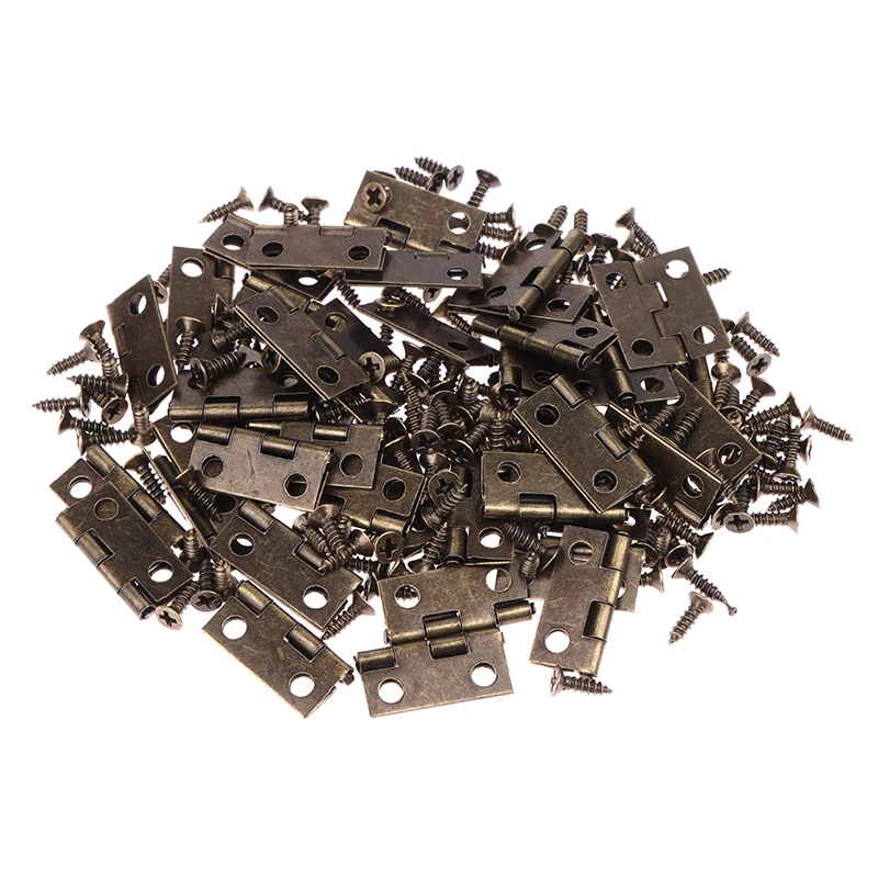Furniture Hardware Gold - 50 adet/kutu Menteşeler + 200 Vida