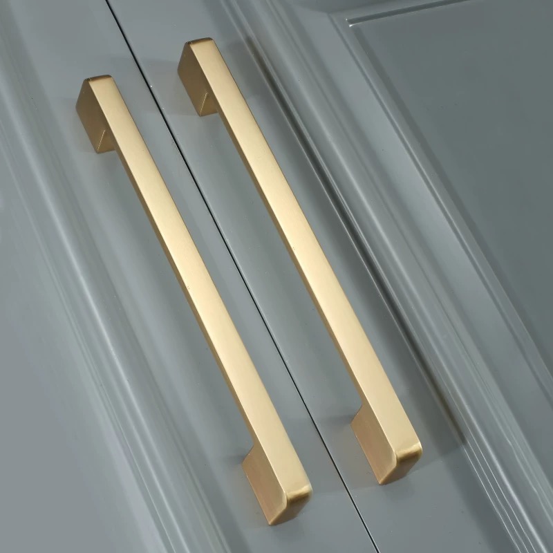 Furniture Hardware Gold - Altın Fırçalanmış Dolap Dolap Donanım Mutfak