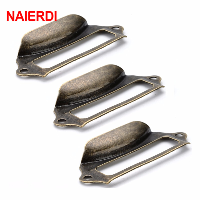 Furniture Hardware Names - NAIERDI 5 adet antik pirinç Metal