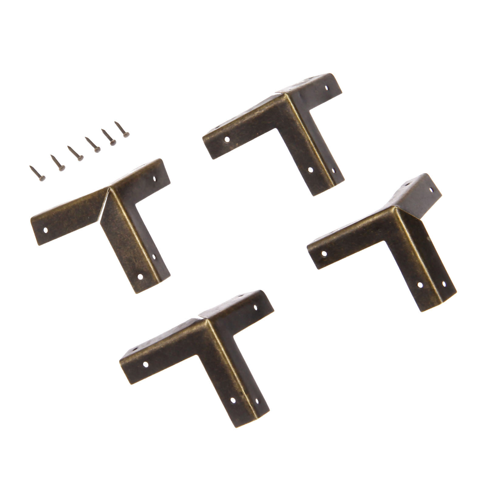 DRELD 4 adet antik bronz köşe  - Furniture Hardware Antique incelemesi ve fiyatı