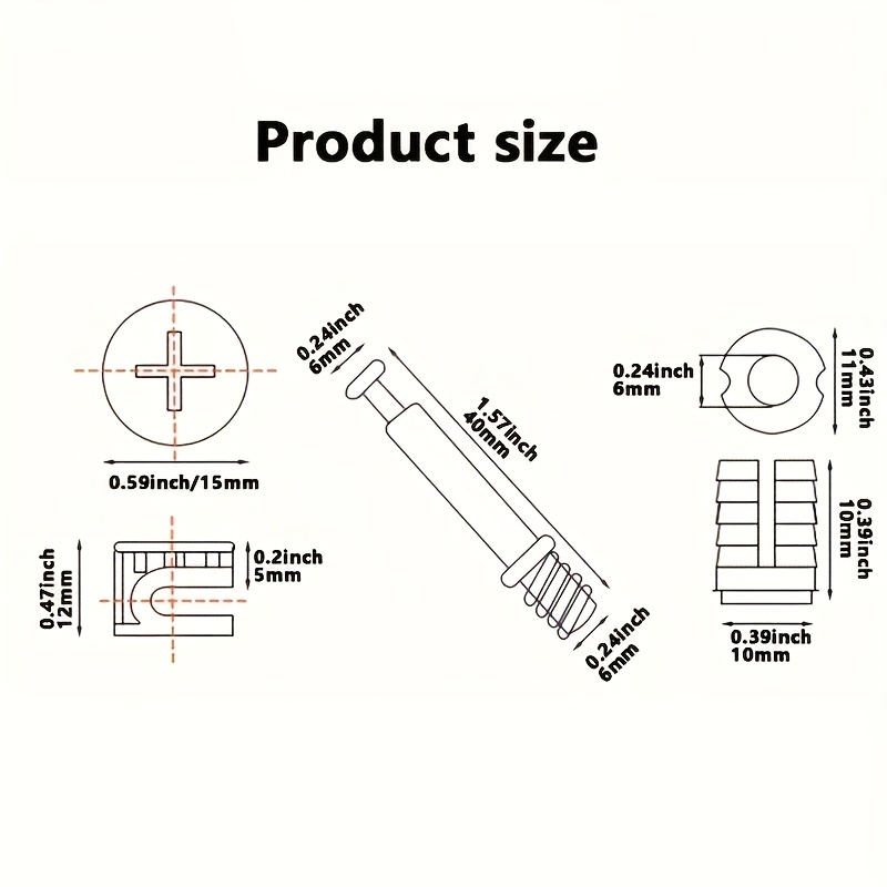 10-50 Adet Ağır Hizmet Tipi Pr - Furniture Joinery Hardware incelemesi ve fiyatı