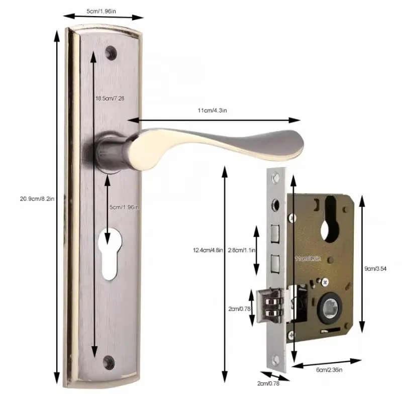 Altın kapı kolu kilidi sessiz  - Furniture Hardware Gold incelemesi ve fiyatı