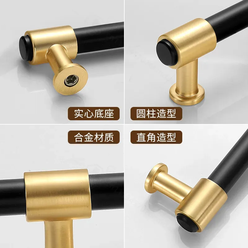Modern Basit İskandinav Siyah  - Furniture Hardware Gold incelemesi ve fiyatı