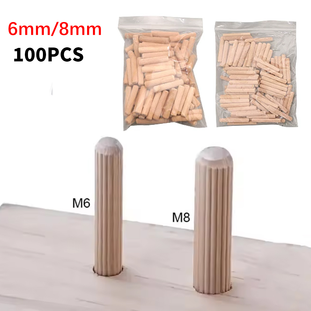 Ahşap Dübel Pimleri 6/8mm Yivl - Furniture Joinery Hardware incelemesi ve fiyatı