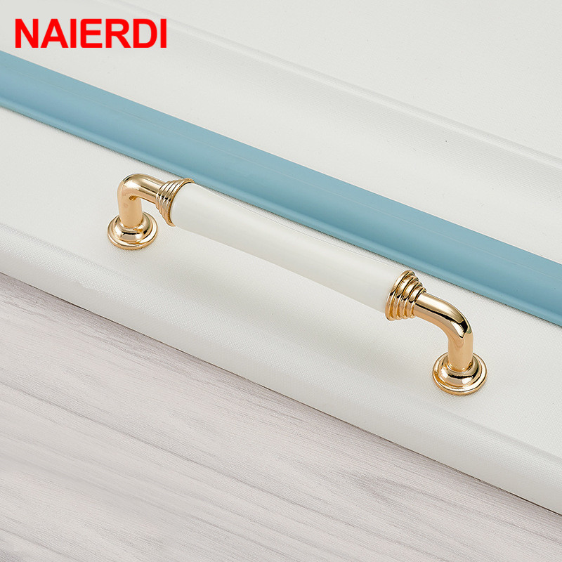 NAIERDI Altın Beyaz Seramik do - Furniture Hardware Gold incelemesi ve fiyatı